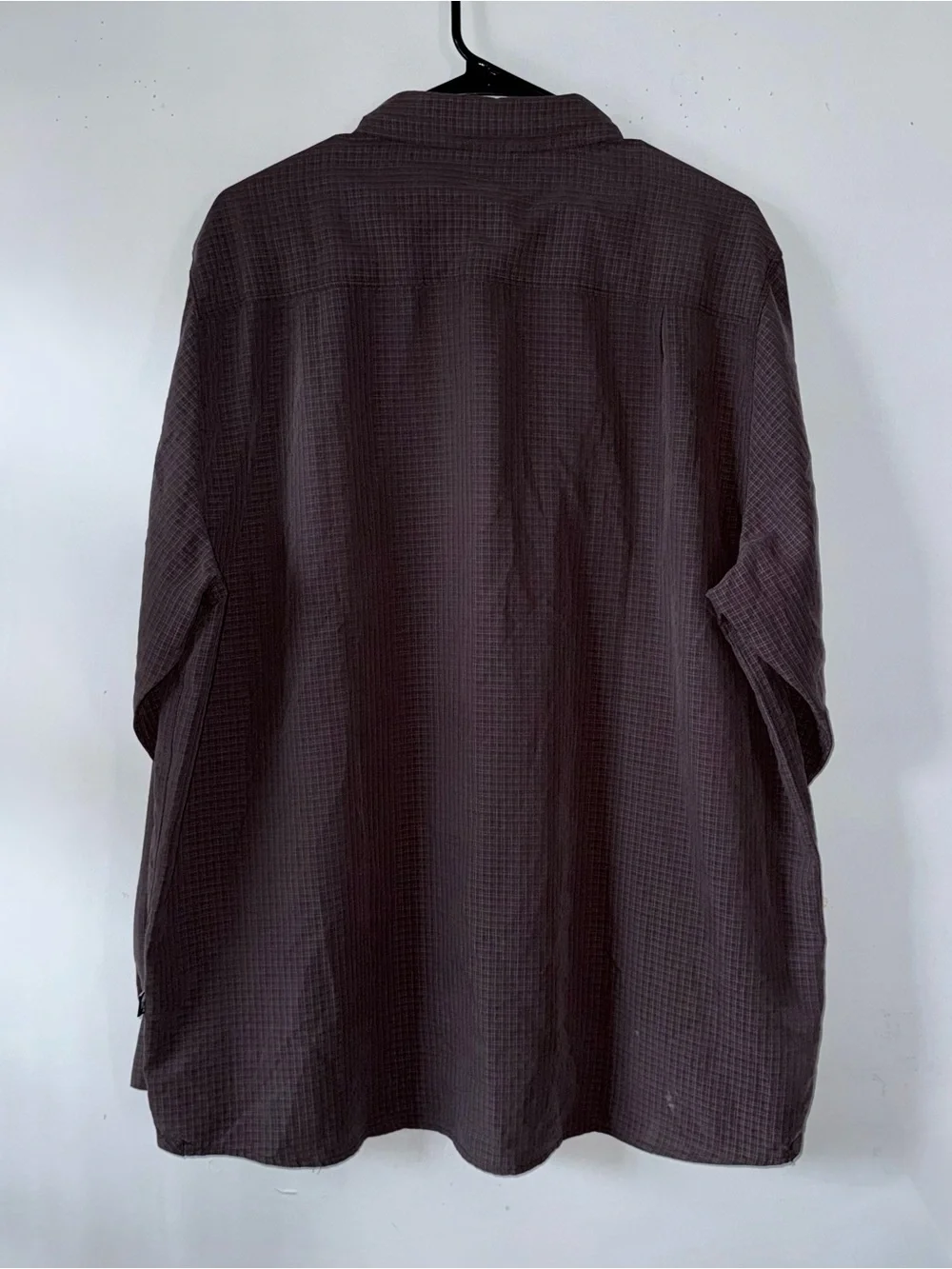 The North Face Performance Long Sleeve Shirt Men's XL Brown Outdoor